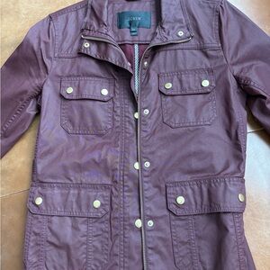 J. Crew Women's Deep Burgundy Utility Jacket